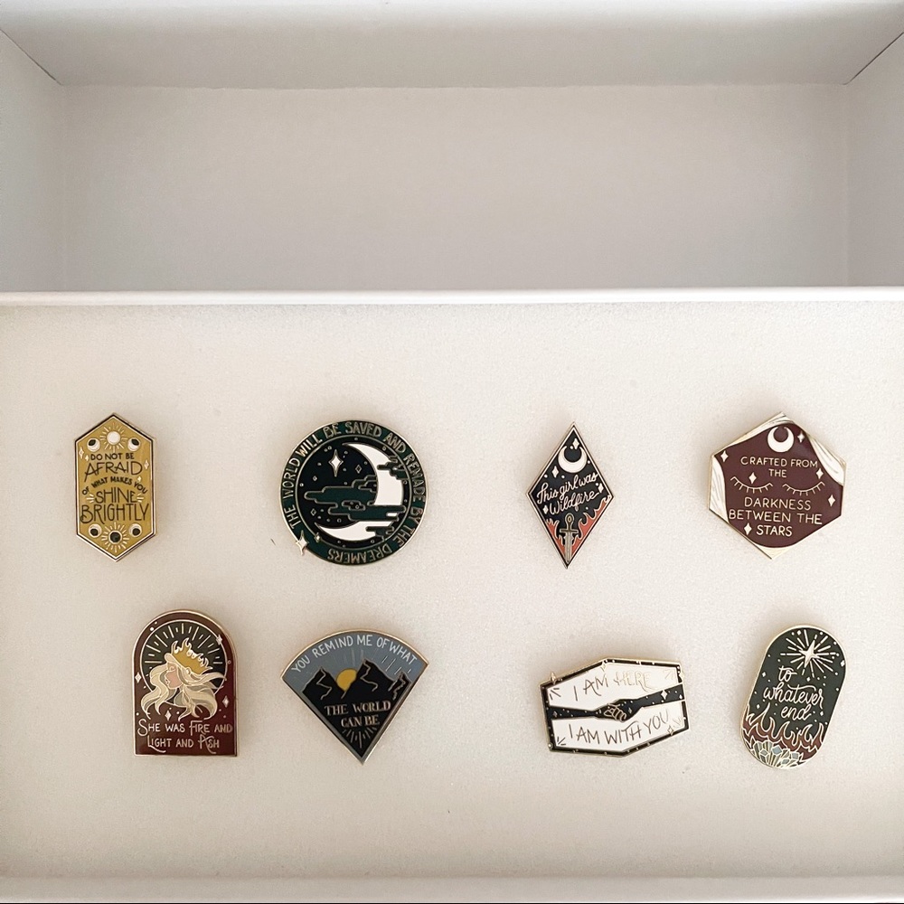 Throne of Glass Enamel Pins